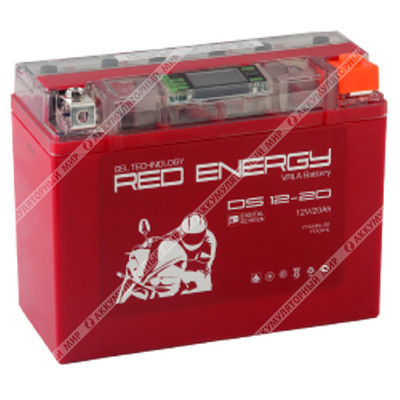 Аккумулятор RED ENERGY DS 12-20 GEL 20 Ач о.п. (YTX24HL-BS)