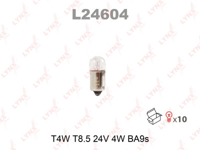 Лампа светодиодная T4W 24V BA9S LYNXauto L24604