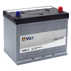 Аккумулятор VST Стандарт Азия D26-3 75 Ач о.п.Уценка! Фото 1