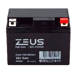 Аккумулятор ZEUS HIGH CLASS AGM 5 Ач о.п. (HCZ5S) Фото 1
