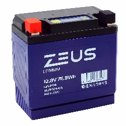 Аккумулятор ZEUS LITHIUM HLFPX14-DS 76.8Wh 6 Ач п.п. (тип YTX14-BS) Фото 1