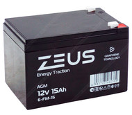 Аккумулятор ZEUS 6-FM-15 (12V15Ah) тяговый