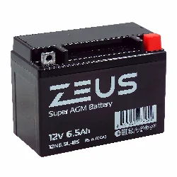 Аккумулятор ZEUS SUPER AGM 6.5 Ач о.п. (12N6.5L-BS) Фото 1