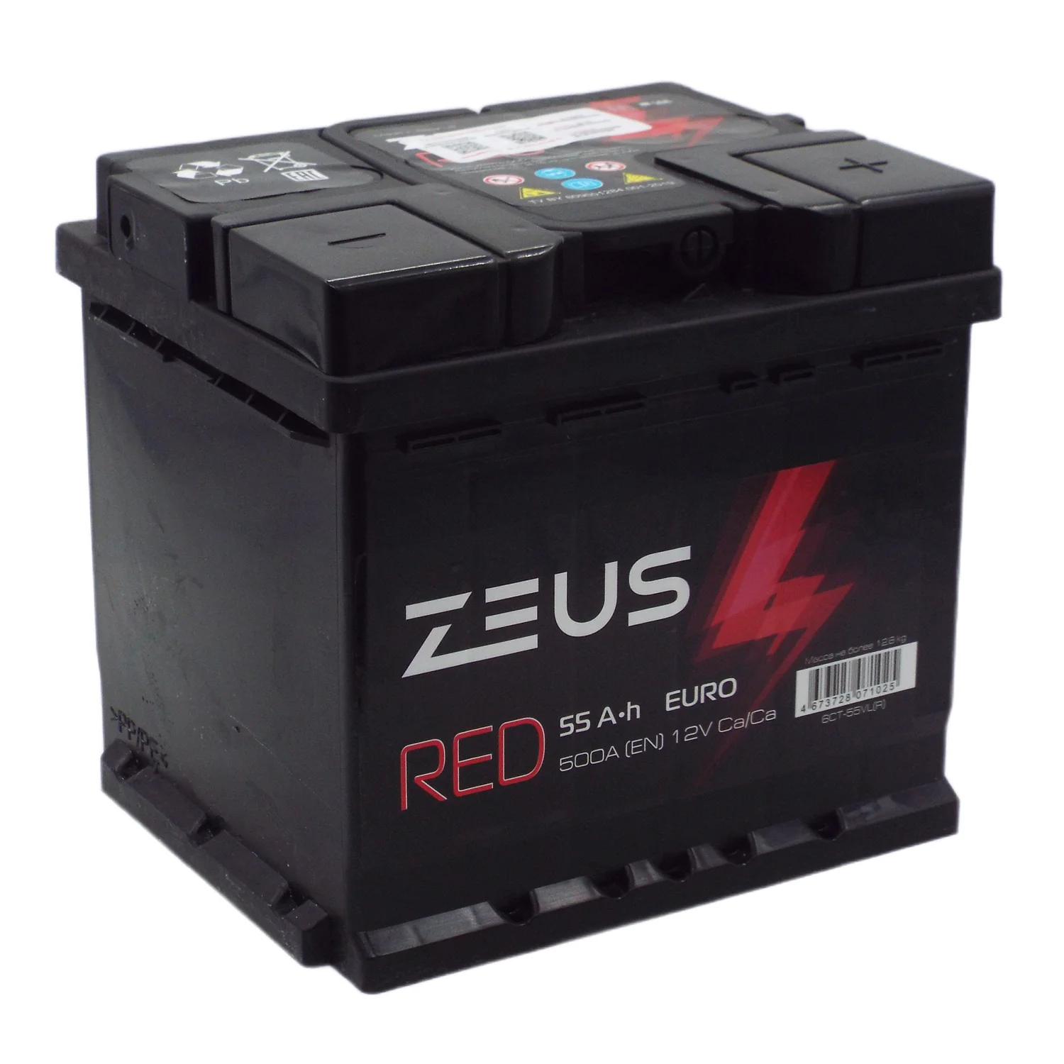 Аккумулятор ZEUS RED 55 Ач о.п. L1