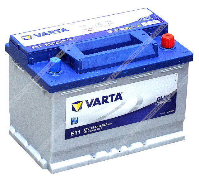 Аккумулятор VARTA Blue Dynamic E11 74 Ач о.п. купить в Тюмени