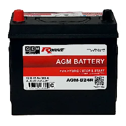 Аккумулятор RDrive OEM AGM-B24R 45 Ач п.п. (28800-21170) Фото 1
