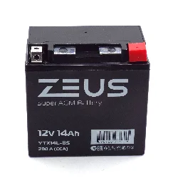 Аккумулятор ZEUS SUPER AGM 14 Ач о.п. (YTX14L-BS) Фото 1