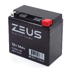 Аккумулятор ZEUS SUPER AGM 14 Ач о.п. (YTX14L-BS) Фото 1