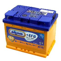 Аккумулятор АКОМ +EFB 60 Ач о.п. Фото 1