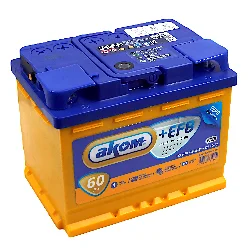 Аккумулятор АКОМ +EFB 60 Ач о.п. Фото 1