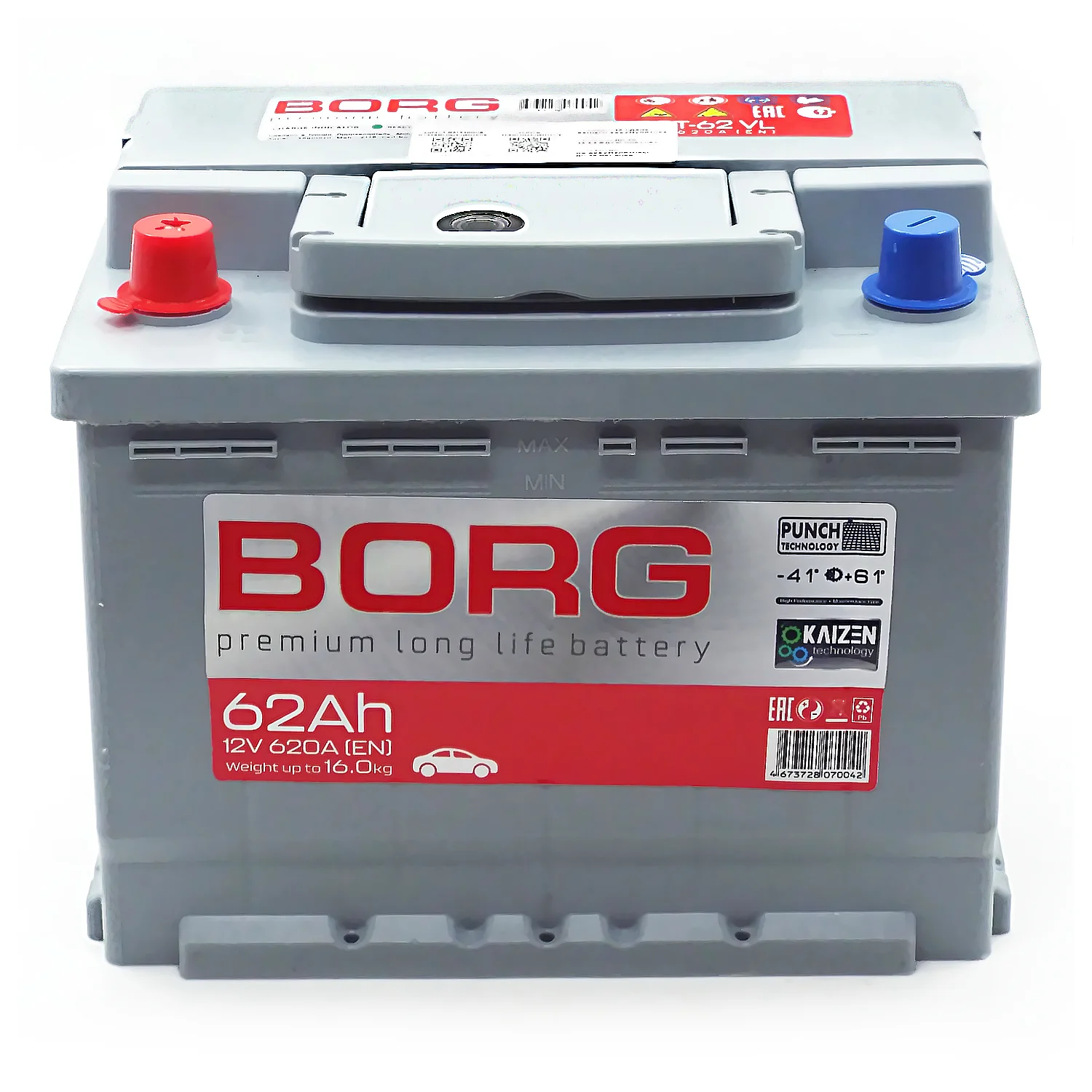 Аккумулятор BORG Premium 62 Ач п.п. Фото 1