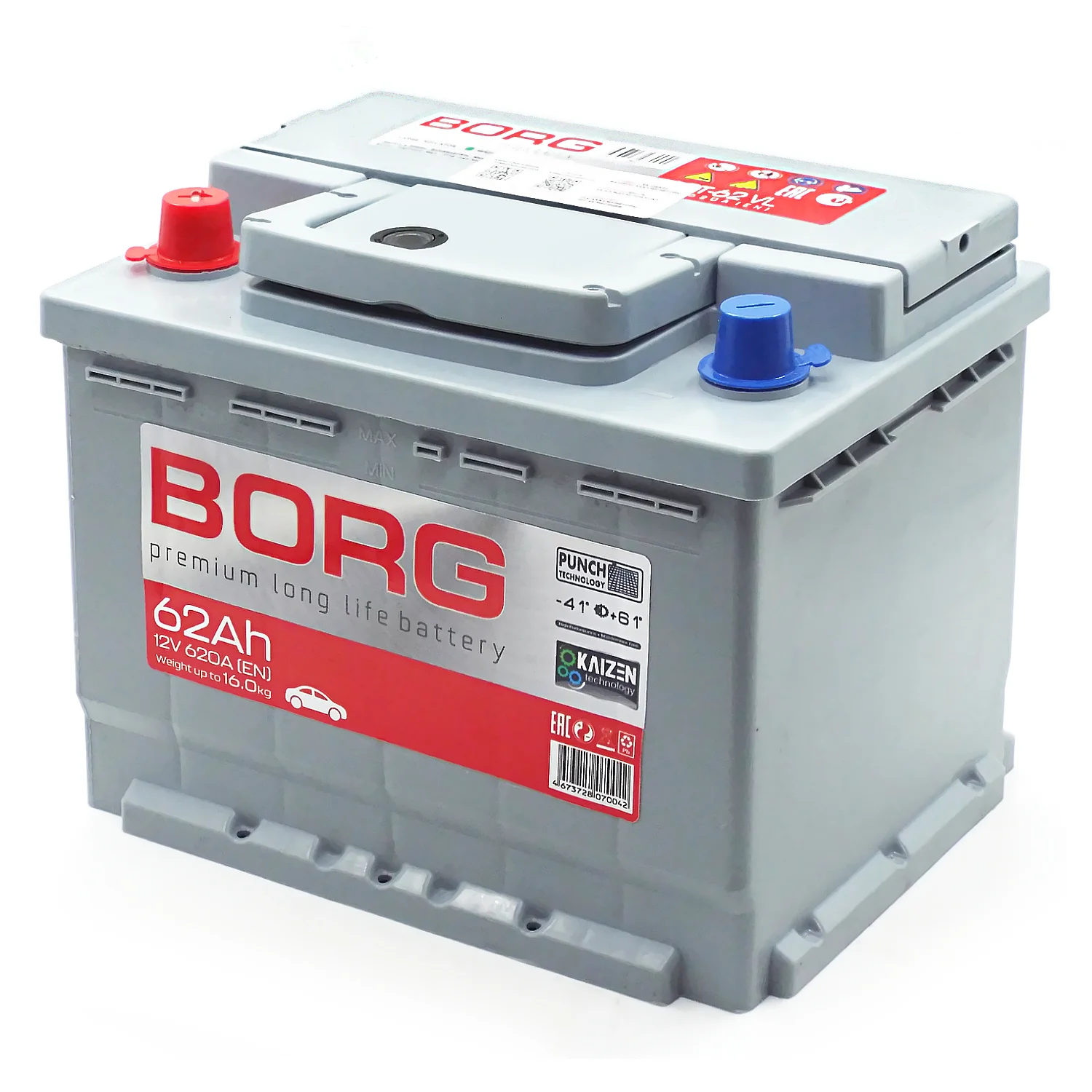 Аккумулятор BORG Premium 62 Ач п.п. Фото 1