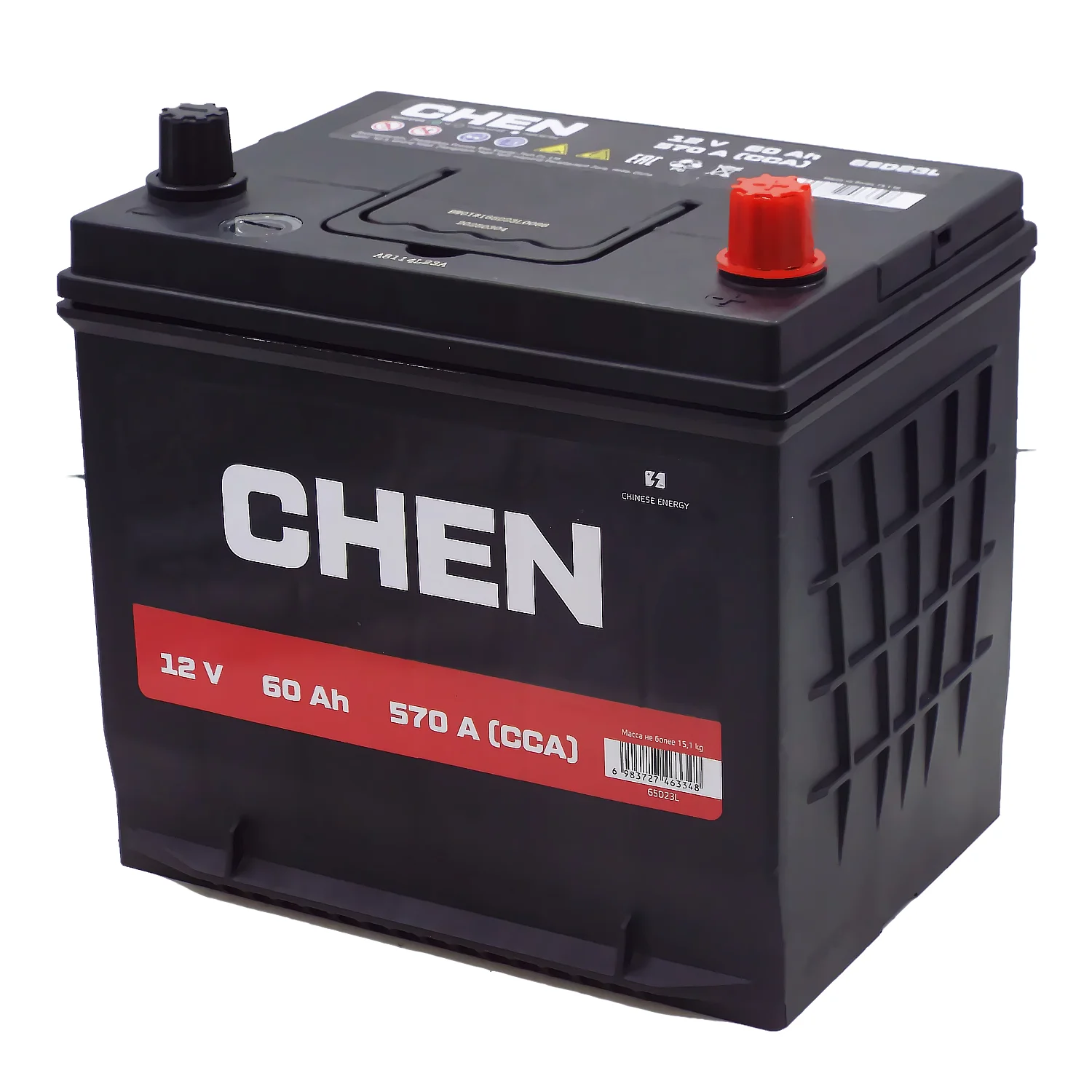 Аккумулятор CHEN Asia 65D23L 60 Ач о.п. Фото 1