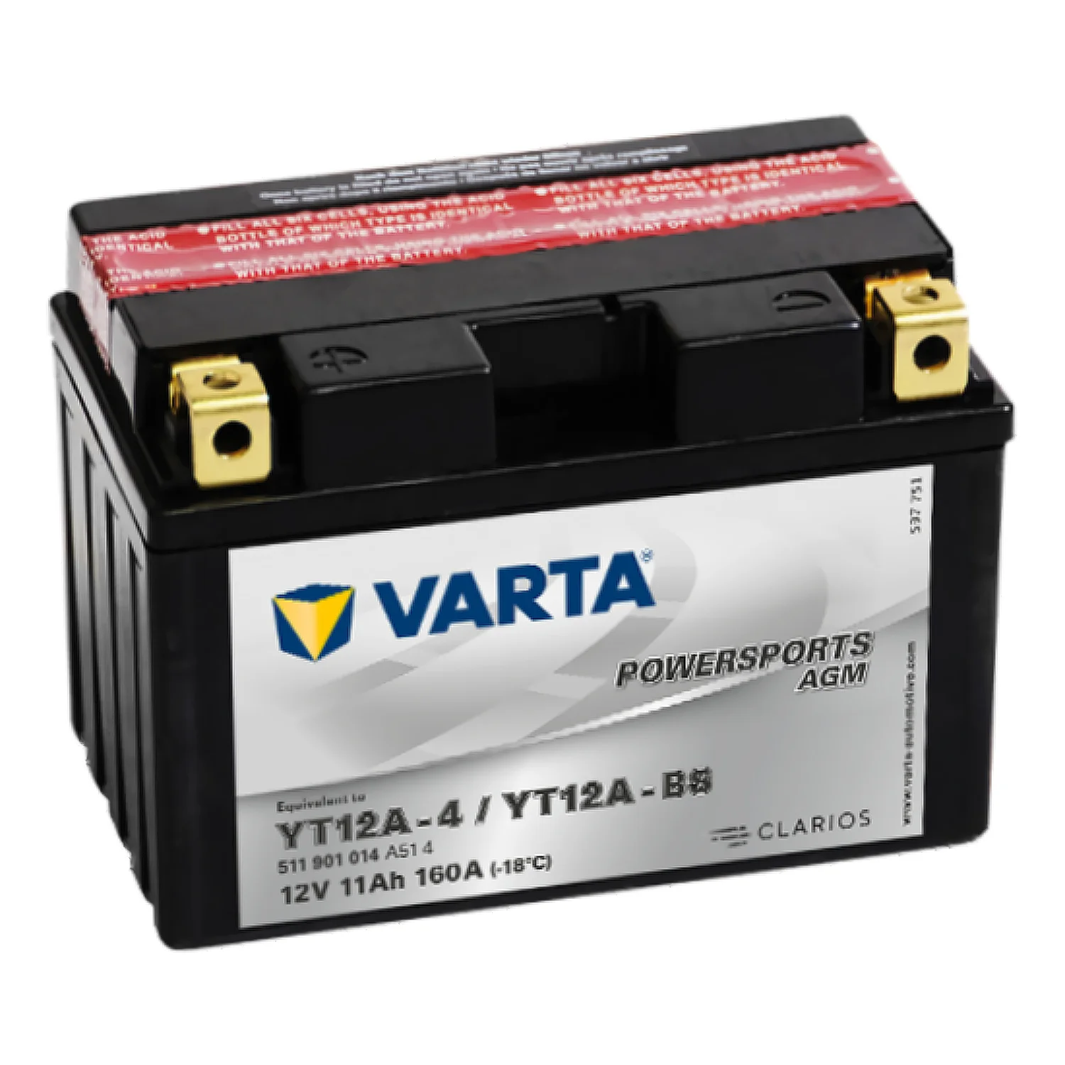 Аккумулятор VARTA 11 Ач п.п. (YT12A-BS) 511 901 014 РАСПРОДАЖА