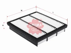 Фильтр воздушный SAKURA  A1044 (MANN C25020) PAJERO 94-00 Фото 1