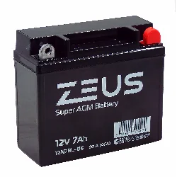 Аккумулятор ZEUS SUPER AGM 7 Ач о.п. (12N7BL-BS) Фото 1