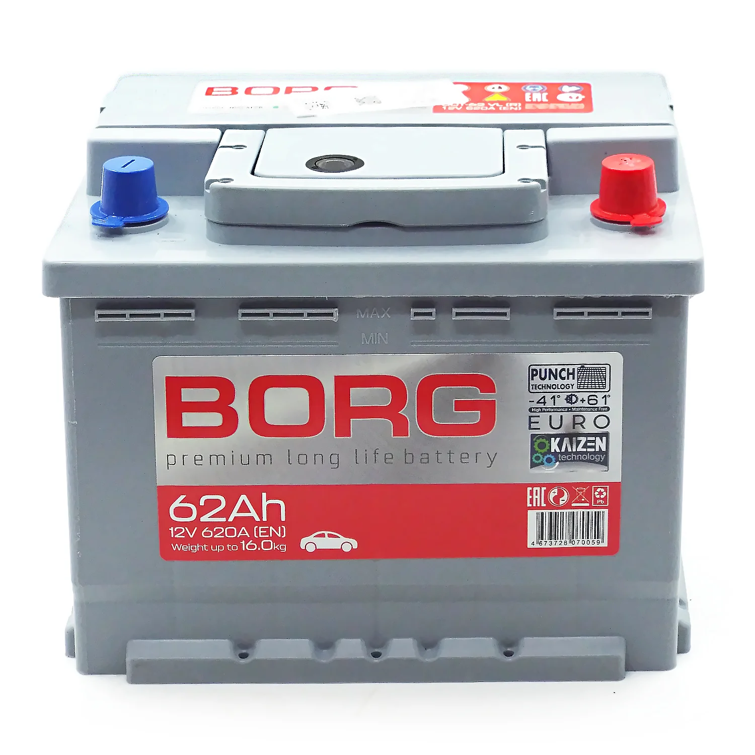 Аккумулятор BORG Premium 62 Ач о.п. Фото 1