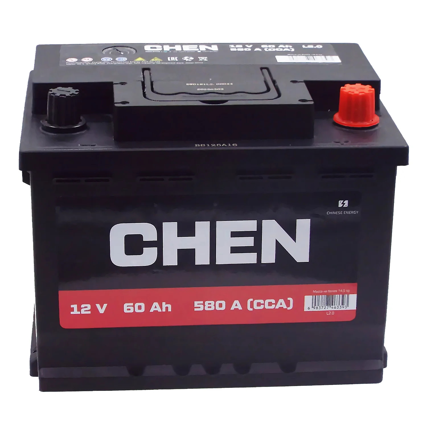 Аккумулятор CHEN 60 Ач о.п. (580A) Фото 1