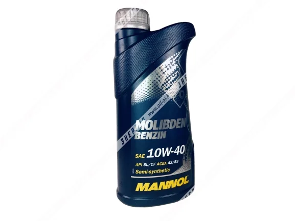 Масло моторное 10W-40 Mannol Molibden Benzin полусинтетическое 1л