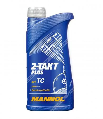 Масло моторное 2-ТAKT PLUS Mannol полусинтетическое 1л Фото 1