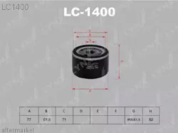 Фильтр масляный LYNX LC-1400 (W75/3, GB-1179, LC-1400, SM142) RENAULT / NISSAN Фото 1