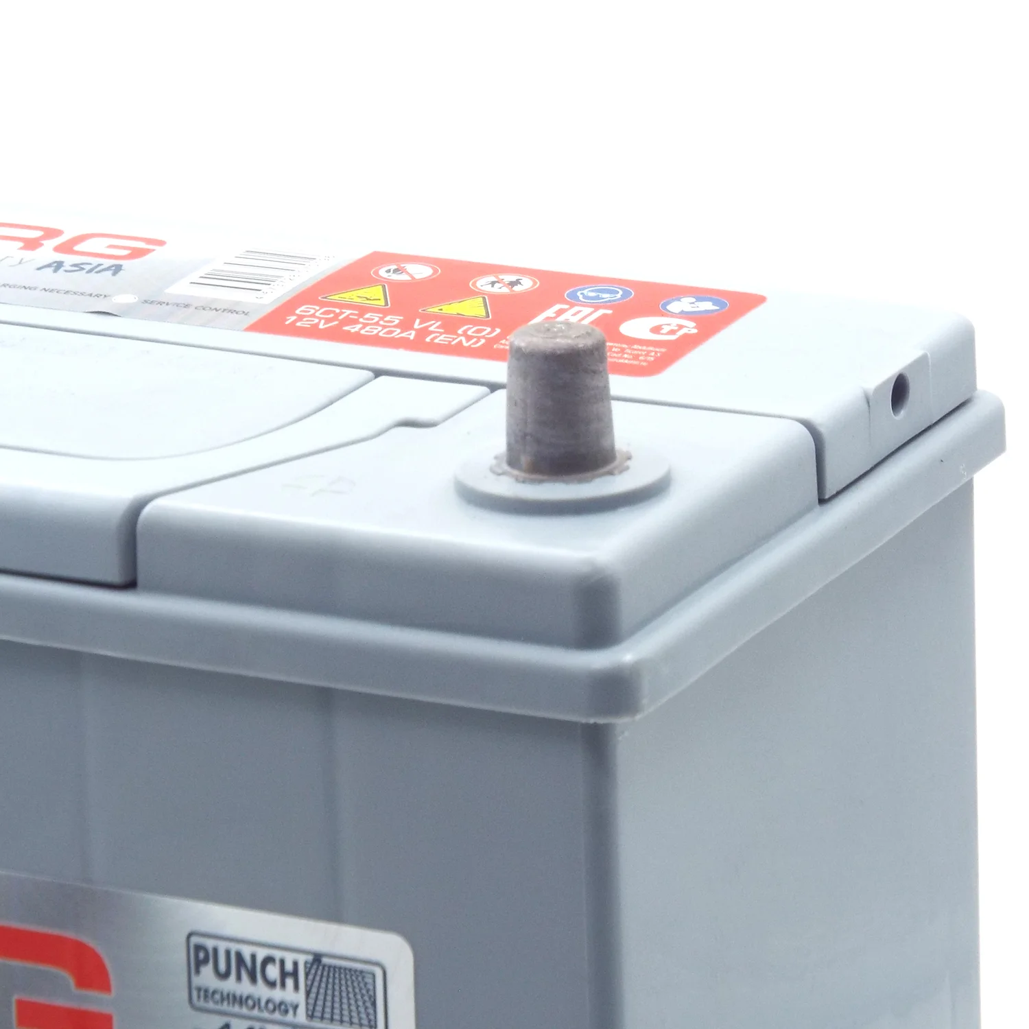 Аккумулятор BORG Premium Asia 60B24L 55 Ач о.п. Фото 1