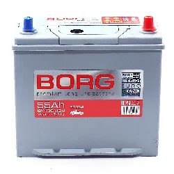 Аккумулятор BORG Premium Asia 60B24L 55 Ач о.п. Фото 1
