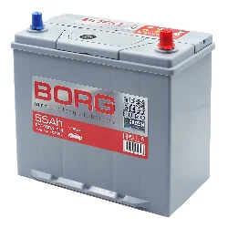 Аккумулятор BORG Premium Asia 60B24L 55 Ач о.п. Фото 1
