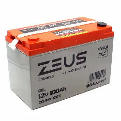 Аккумулятор ZEUS ZG-100-12DS GEL (12V100Ah) универсальный Фото 1