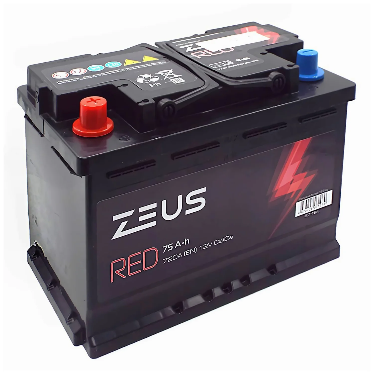 Аккумулятор ZEUS RED 75 Ач п.п. РАСПРОДАЖА