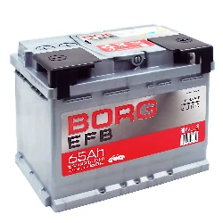 Аккумулятор BORG EFB 65 Ач о.п. Фото 1