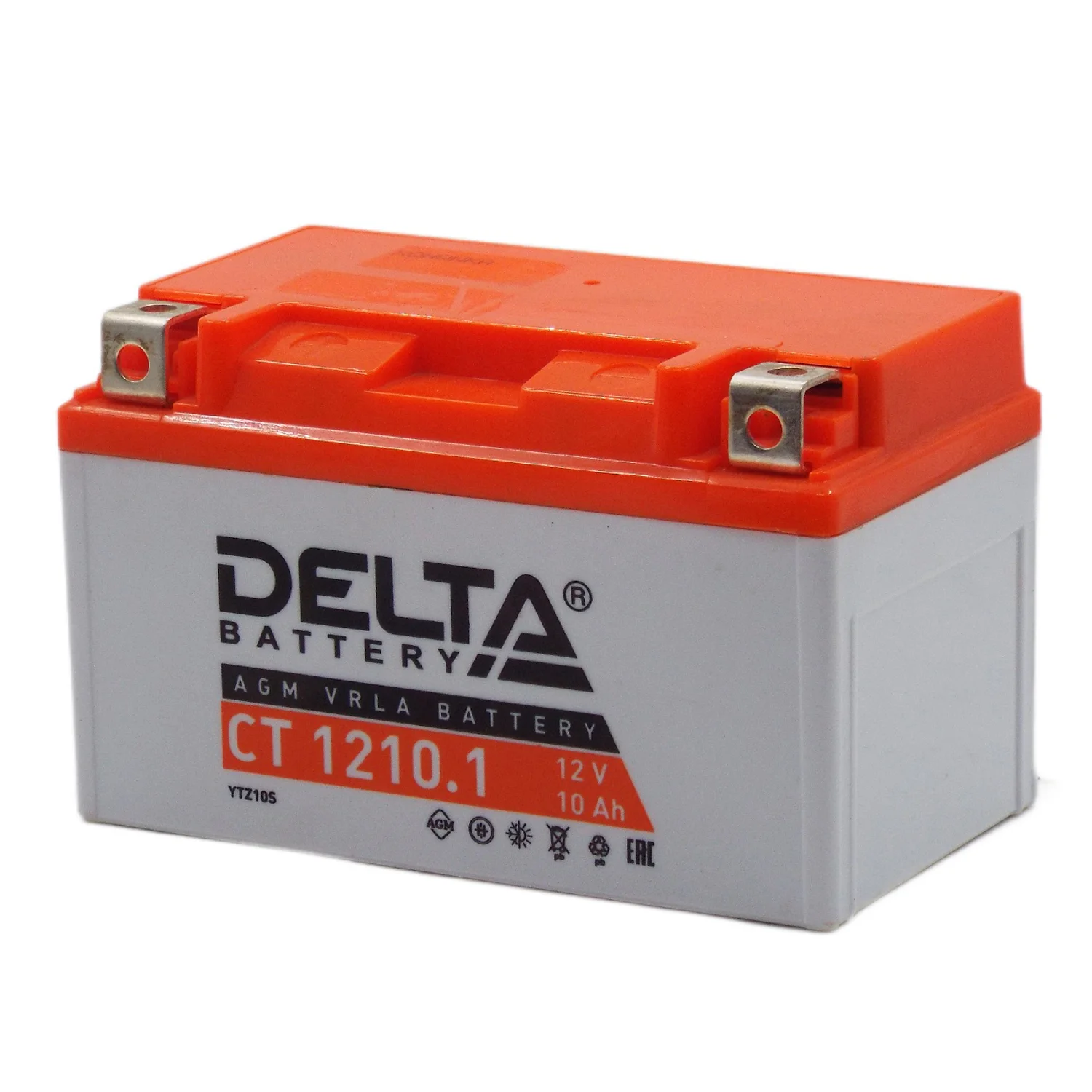 Аккумулятор DELTA СТ 1210.1 AGM 10 Ач п.п. (YTZ10S) Фото 1