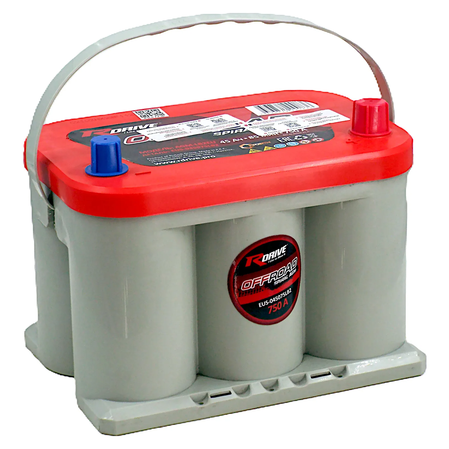 Аккумулятор RDrive OFFROAD SPIRAL AGM 45 Ач (EUS-045075LB2)