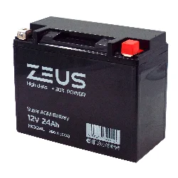 Аккумулятор ZEUS HIGH CLASS AGM 24 Ач о.п. (HCX24L) Фото 1