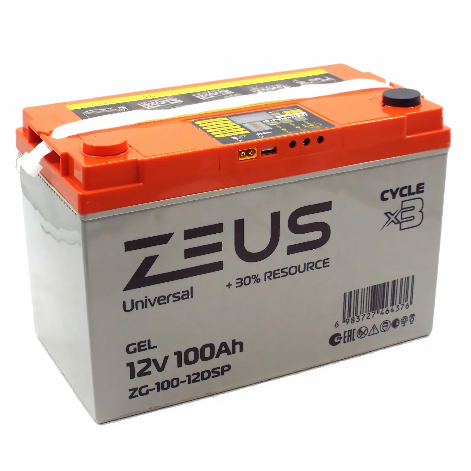 Аккумулятор ZEUS ZG-100-12DSP GEL (12V100Ah) универсальный