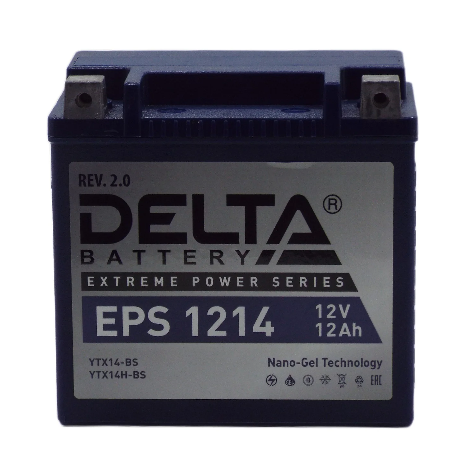 Аккумулятор DELTA EPS 1214 12 Ач п.п. (YTX14-ВS) Фото 1