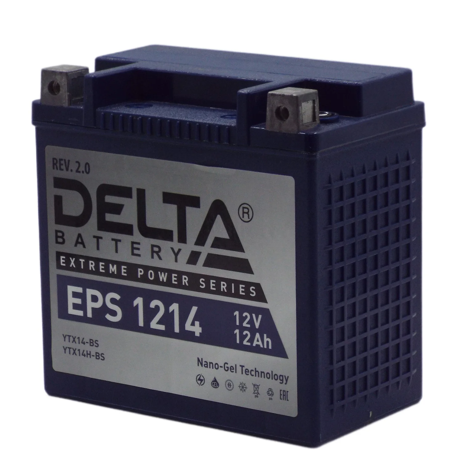 Аккумулятор DELTA EPS 1214 12 Ач п.п. (YTX14-ВS) Фото 1