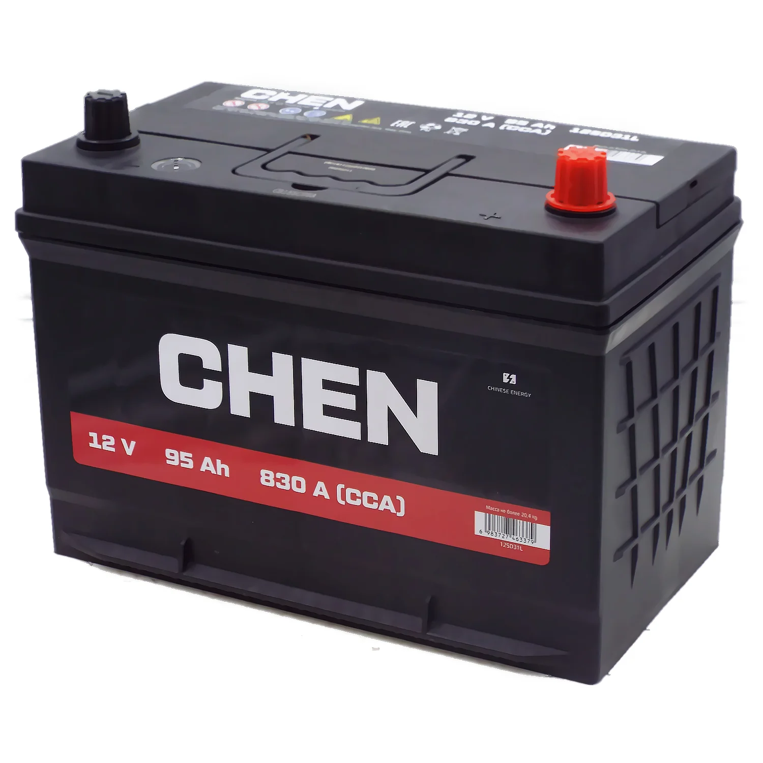 Аккумулятор CHEN Asia 125D31L 95 Ач о.п. Фото 1