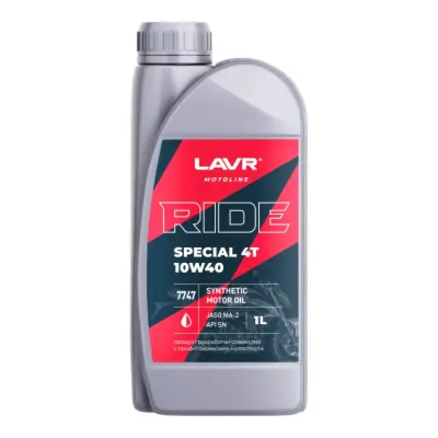 Масло моторное LAVR Motoline RIDE Special 4Т 10W-40, 1л Фото 1
