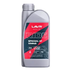 Масло моторное LAVR Motoline RIDE Special 4Т 10W-40, 1л Фото 1