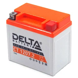 Аккумулятор DELTA СТ 1207.2 AGM 7 Ач о.п. (YTZ7S) Фото 1