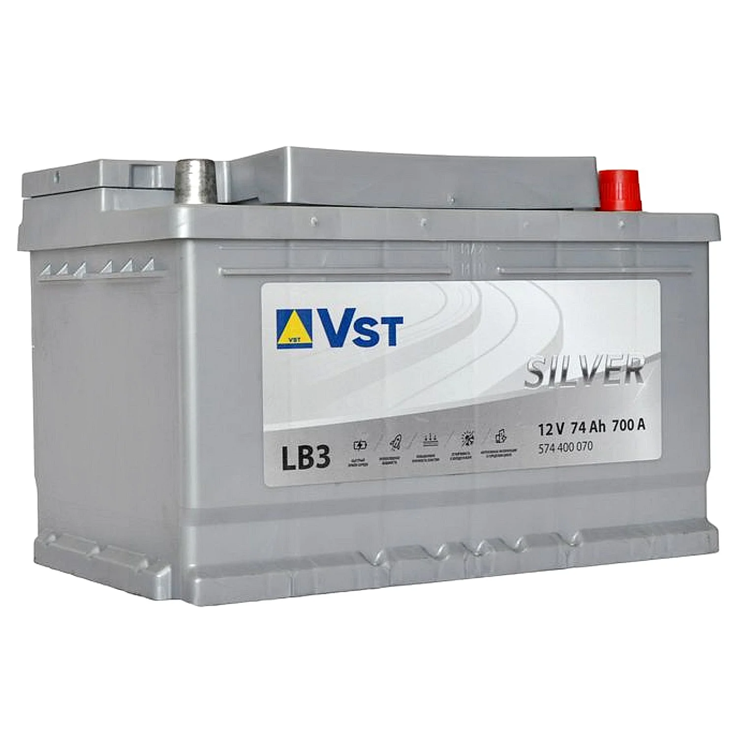 Аккумулятор VST Silver LB3 74 Ач о.п.