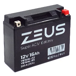Аккумулятор ZEUS SUPER AGM 16 Ач о.п. (YВ16AL-A2) Фото 1