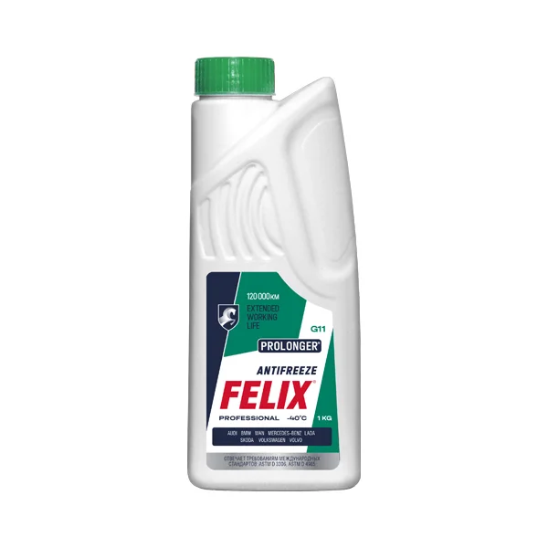 Антифриз FELIX Prolonger (-40) зеленый 1кг