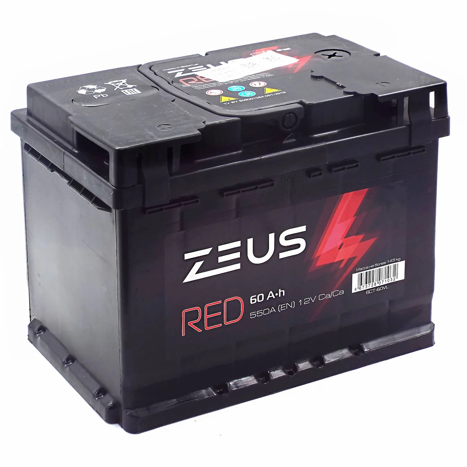 Аккумулятор ZEUS RED 60 Ач п.п.