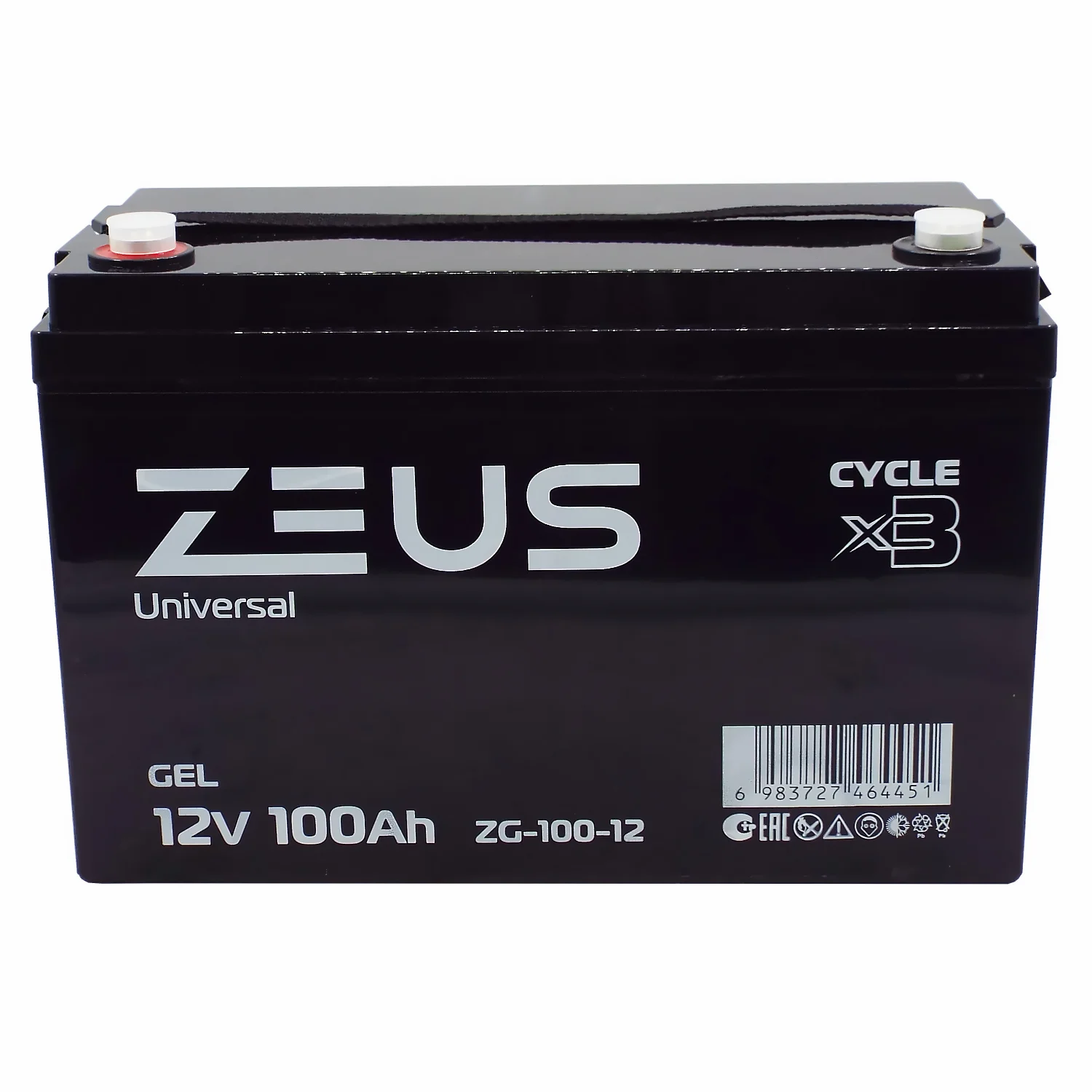 Аккумулятор ZEUS ZG-100-12 GEL (12V100Ah) универсальный Фото 1