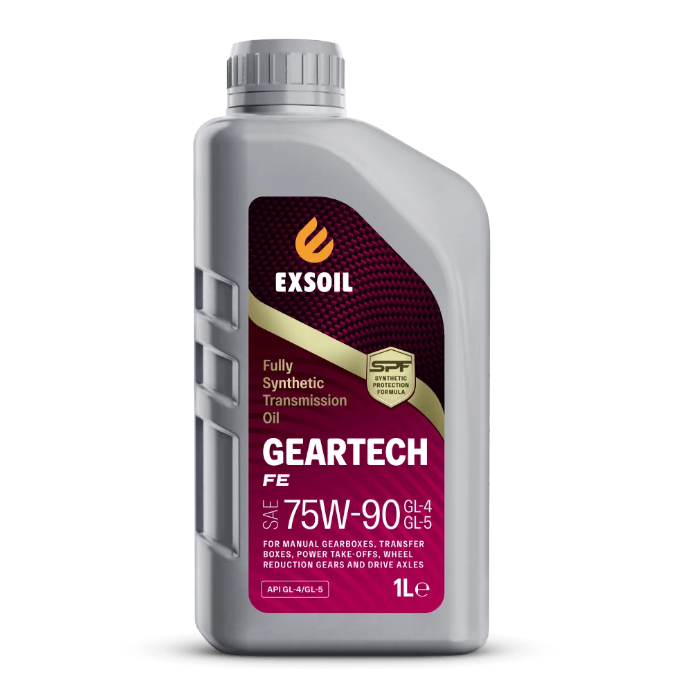 Масло трансмиссионное EXSOIL GEARTECH FE 75w90 GL-4/GL-5/MT-1 4л Фото 1