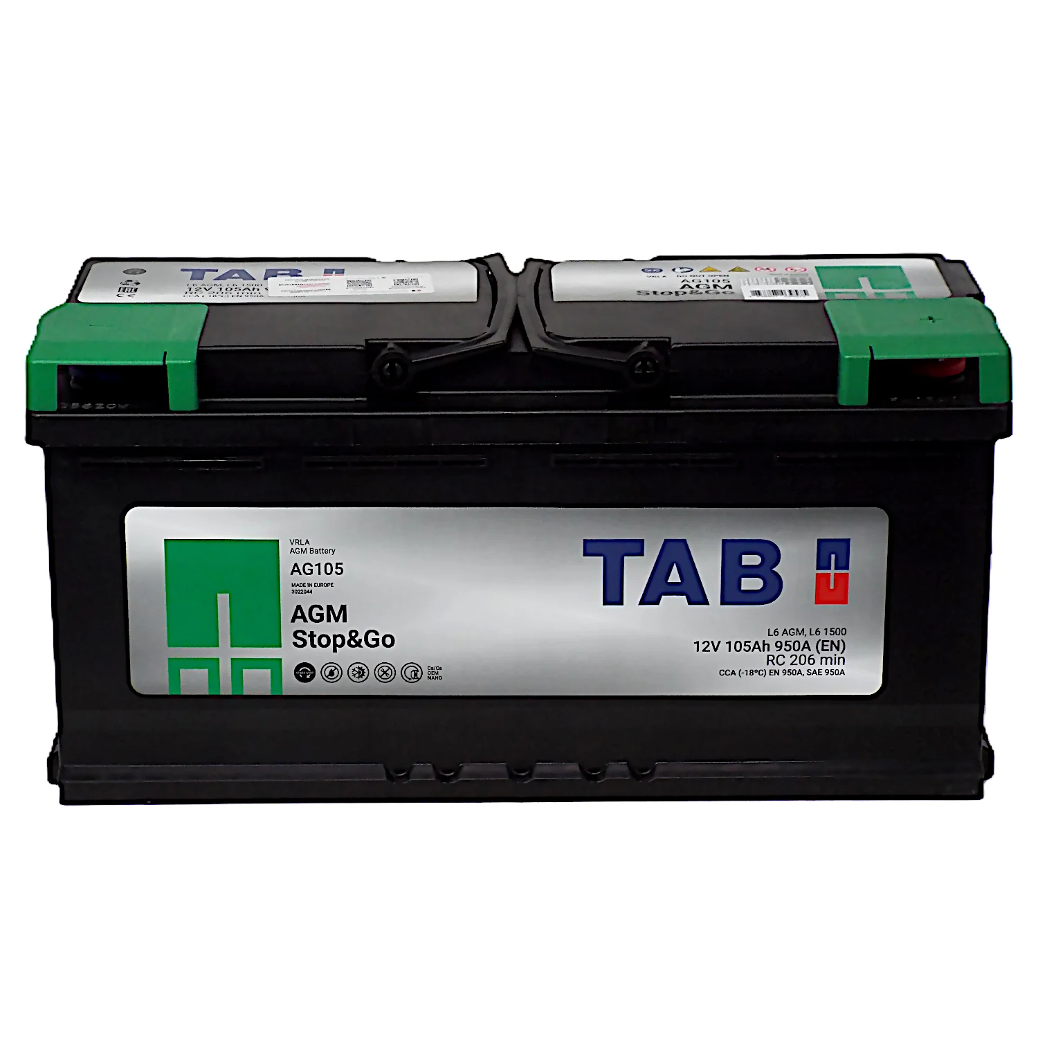 Аккумулятор TAB AGM 105 Ач о.п. Фото 1