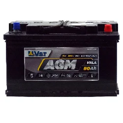 Аккумулятор VST AGM 80 Ач о.п. Фото 1