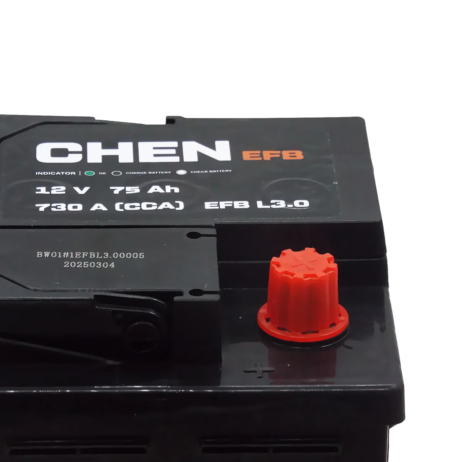 Аккумулятор CHEN EFB 75 Ач о.п. (730A) Фото 1